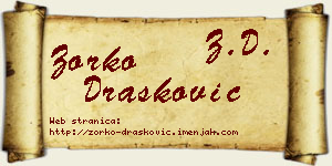 Zorko Drašković vizit kartica